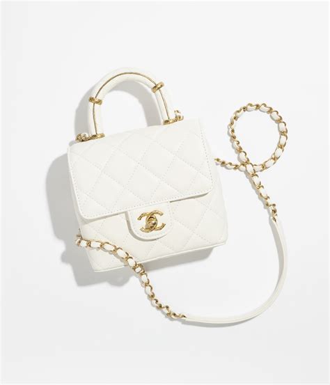 chanel mini flap white|chanel classic mini flap price.